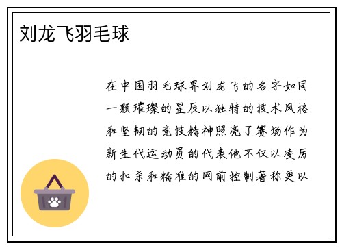 刘龙飞羽毛球